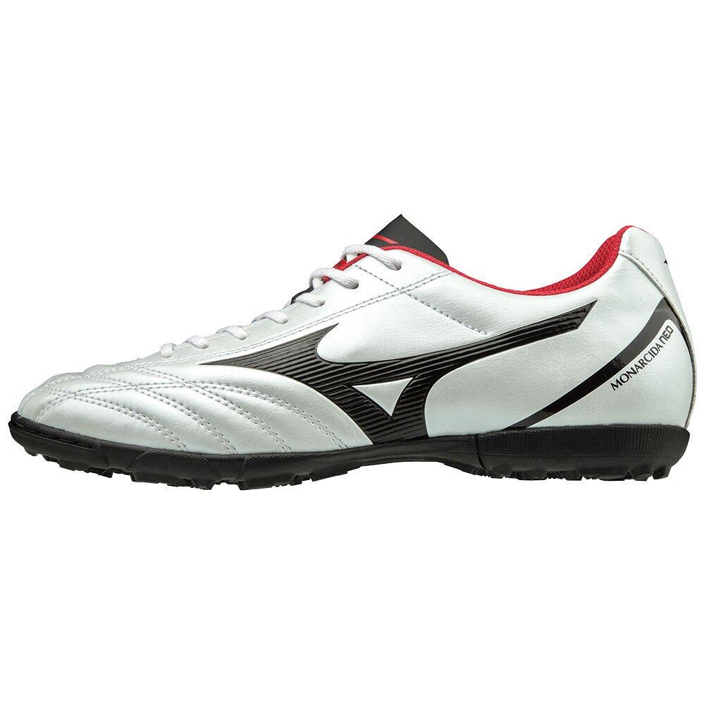 Men's Mizuno Football Boots White/Black/Red Monarcida Neo Select AS Shoes - P1GD192509